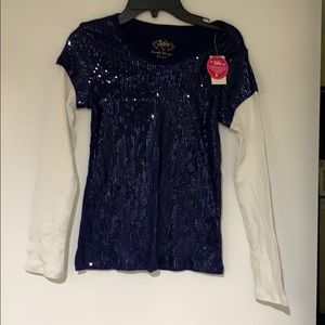 NWT Girls Justice Sparkle Shirt Size 12